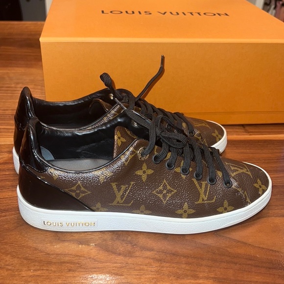 Louis Vuitton Monogram Frontrow Sneaker 38 Excellent Conditon - Picture 6 of 13